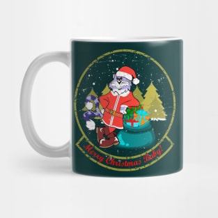 F-14 Tomcat - Merry Christmas Baby! (Green) - Grungen Style Mug